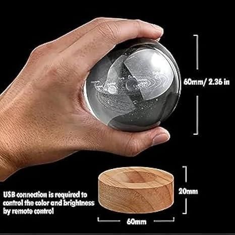 Lord Shiva Crystal LED Lamp – 3D Touch Night Light with Wooden Base 🕉️