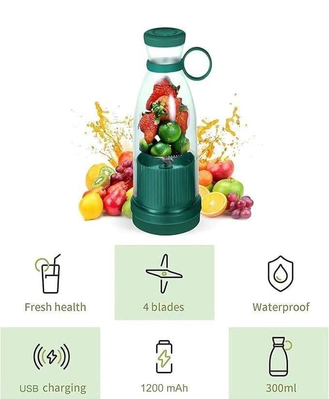 🍓 Portable Mini Juice Blender – Fresh Juice Anytime, Anywhere