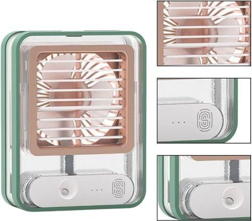 Rechargeable Mini USB Cooling Fan with Mist Spray – Portable Desk Air Cooler for Home, Office & Travel❄️